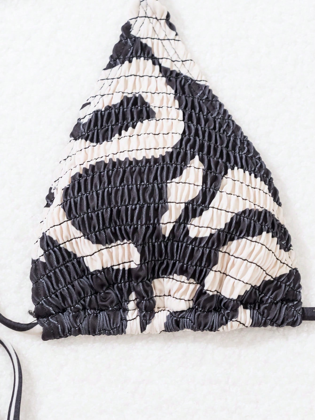 Biquíni Triângulo Multicolorido com Detalhe Franzido