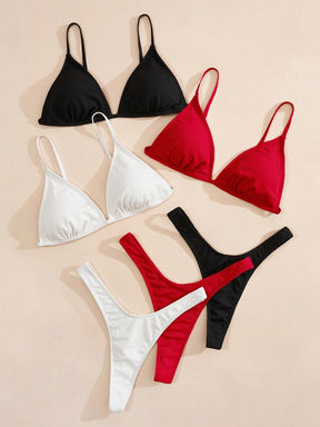 Kit 3 Conjuntos De Biquíni Asa Delta