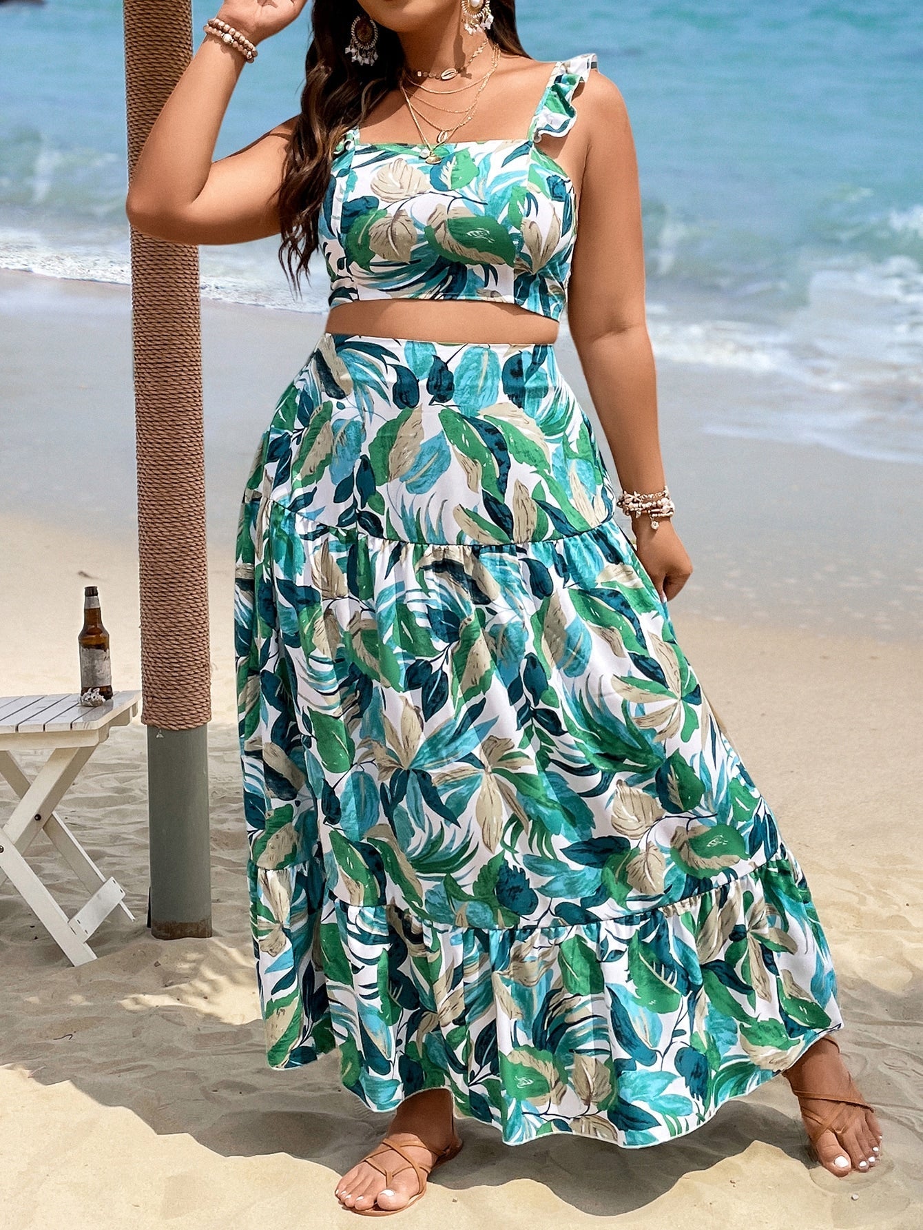 Conjunto Praiano Plus Size Maisa