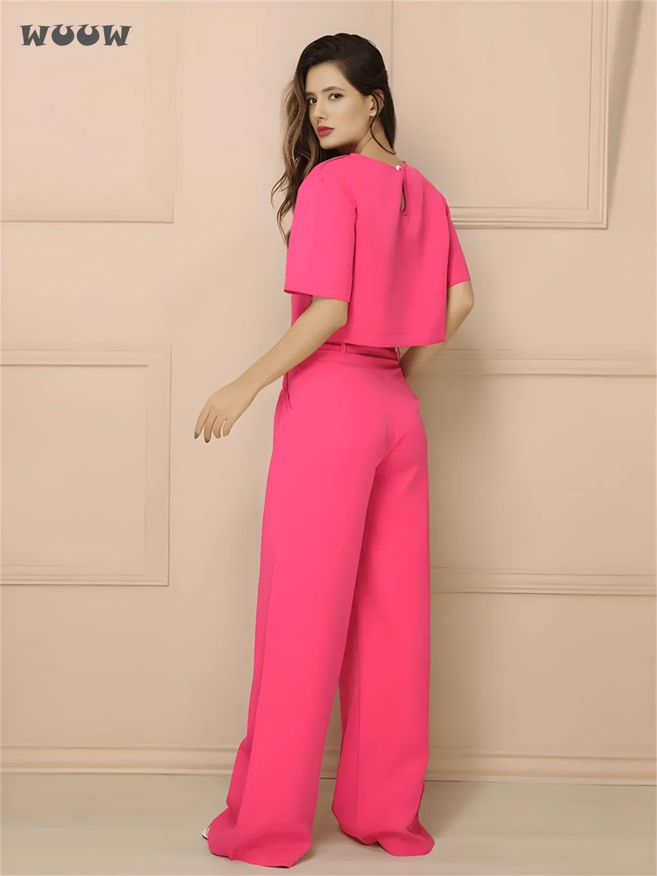 Conjunto Alfaiataria T-Shirt E Calça Pantalona Betina