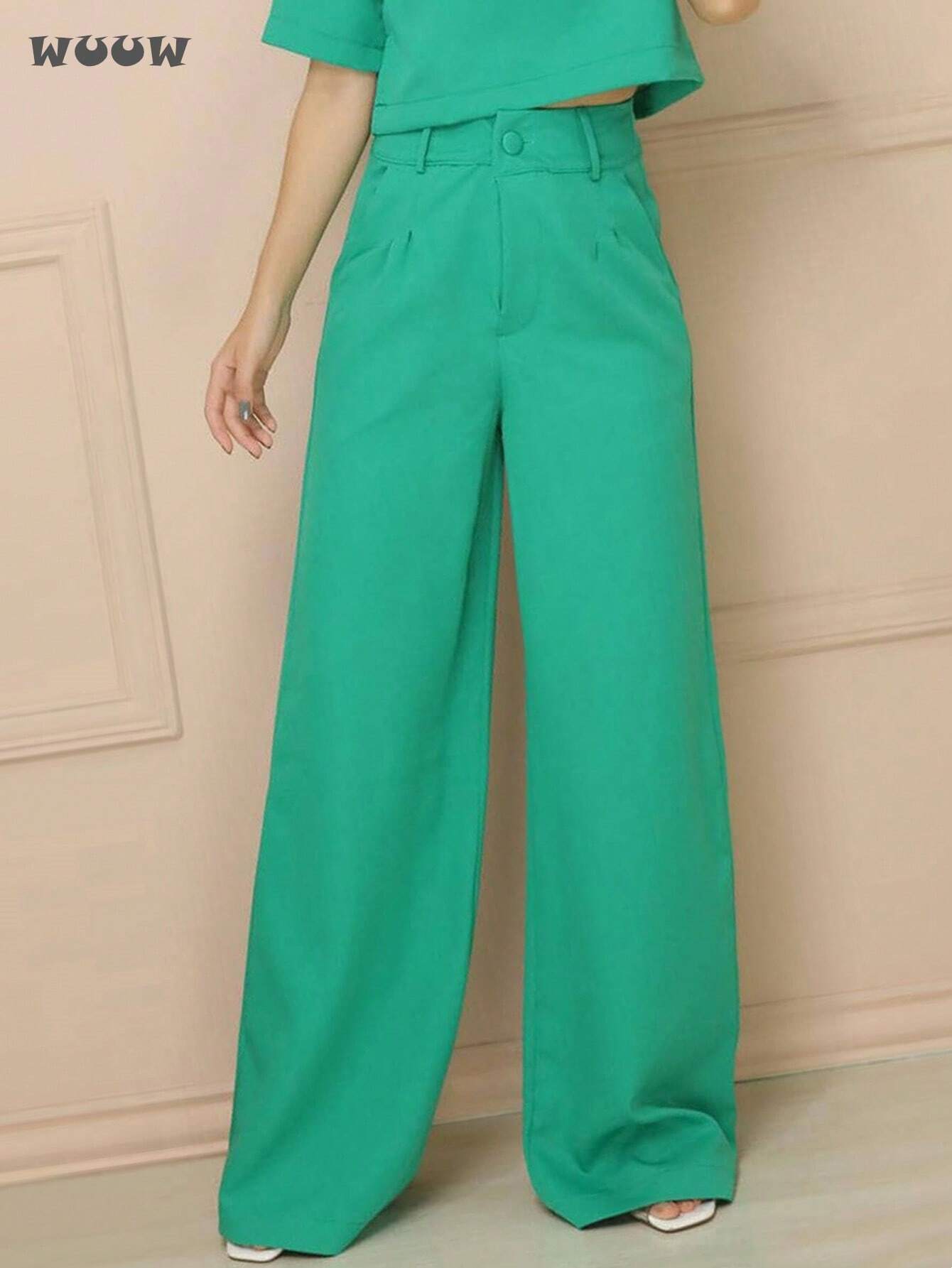 Conjunto Alfaiataria T-Shirt E Calça Pantalona Betina