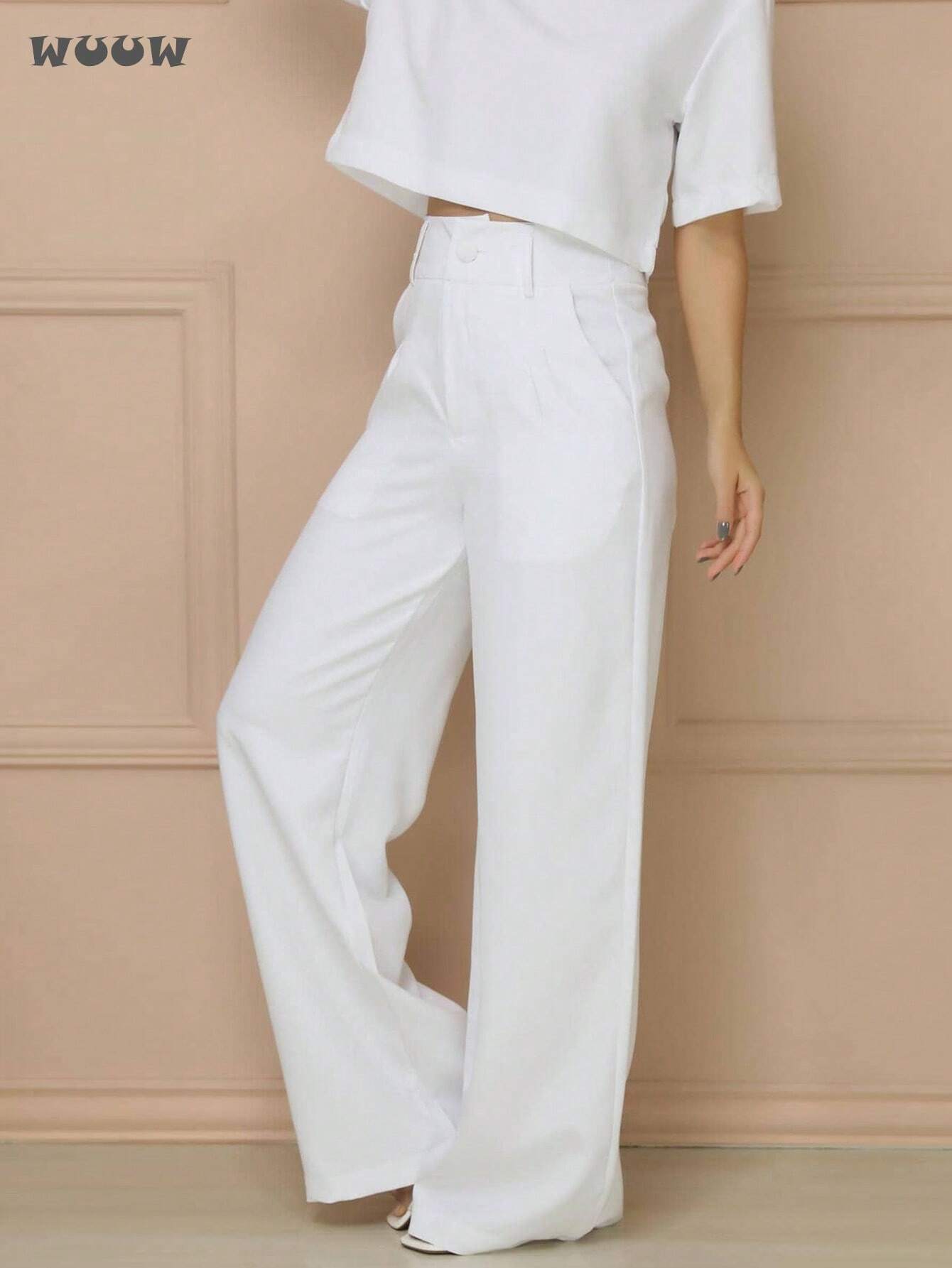 Conjunto Alfaiataria T-Shirt E Calça Pantalona Betina