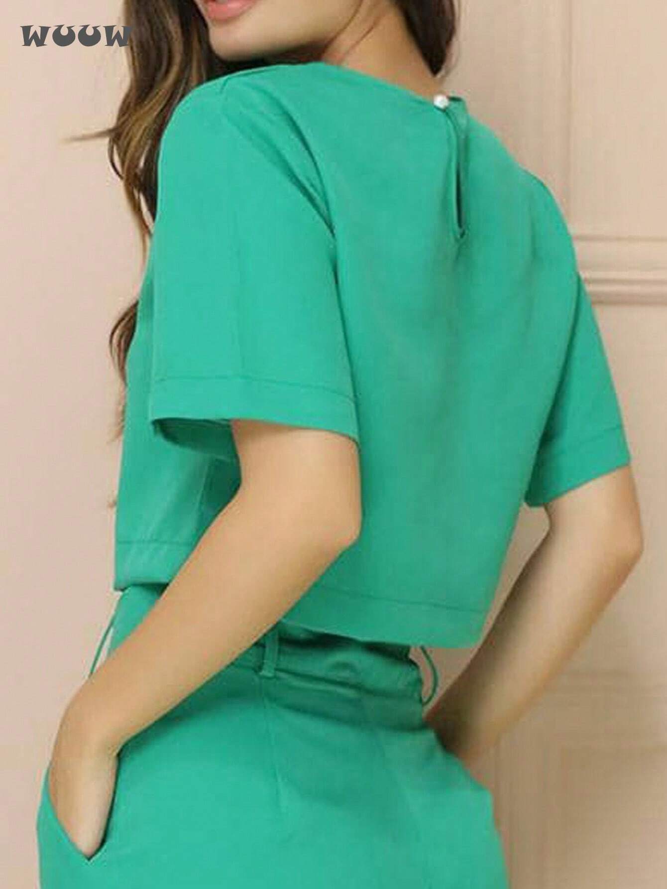 Conjunto Alfaiataria T-Shirt E Calça Pantalona Betina