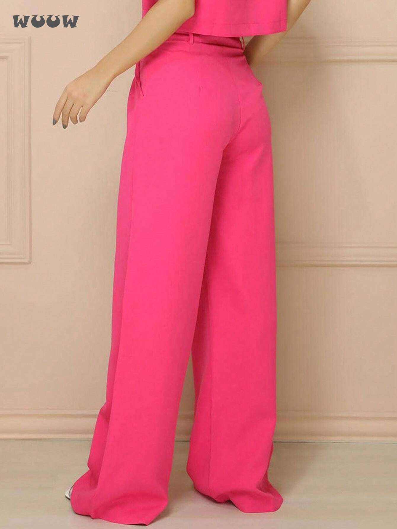 Conjunto Alfaiataria T-Shirt E Calça Pantalona Betina